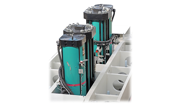 [Translate to Japan:] [Translate to Japan:] Pneumohydraulic drive of the press system with TOX®-Powerpackages