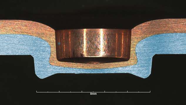 6 mm TOX®-eClinch Point for contacting copper and aluminium