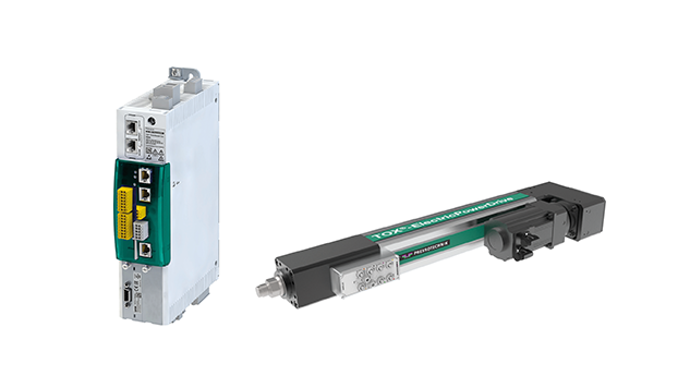 TOX®-PowerModule Core and TOX®-ElectricPowerDrive with the TOX®-EdgeUnit, which makes the servo-electrical drive intelligent. 